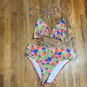 Plus size Floral bikini